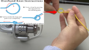 How to spool a spinning reel step 2 knot